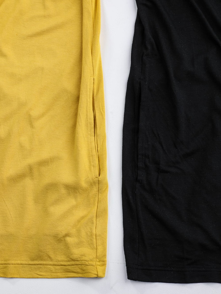 RIPVANWINKLE - リップヴァンウインクル 2023SS スタイリング RIPVANWINKLE - リップヴァンウィンクルの店頭お取り扱いをFASCINATE KYOTOに加えFASCINATE_THE R（大阪 心斎橋）でもスタート！ - RW-502-Mustard - ソリッド ジャージー カーデ マスタード - RW-502-Black - ソリッド ジャージー カーデ ブラック 1-003