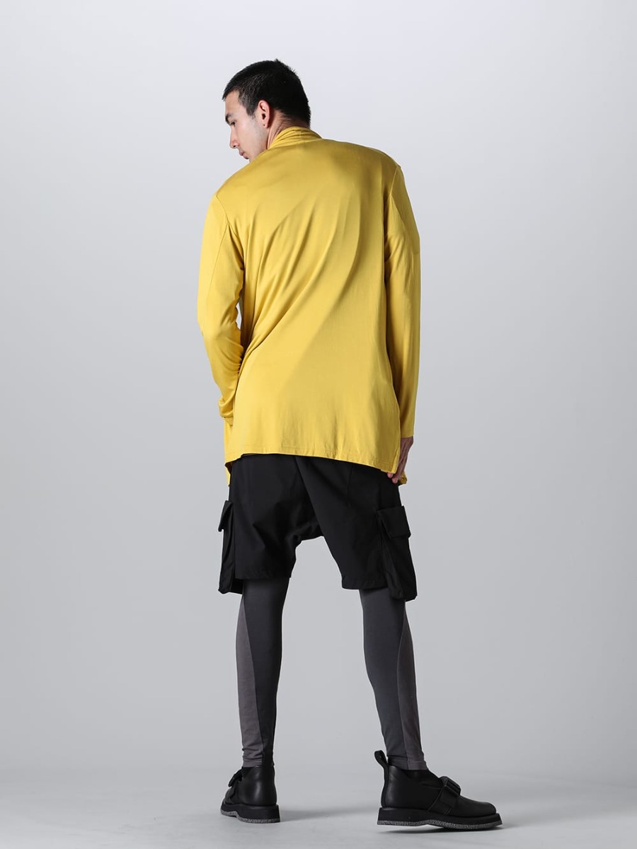 RIPVANWINKLE - リップヴァンウインクル 2023SS 復刻モチーフのソリッドジャージーカーデはニューカラーにマスタードがラインアップ！  - RW-502-Mustard - ソリッド ジャージー カーデ マスタード - RW-547-L.Gray×Shark - ドルマンT ライトグレー × シャーク - RW-538-Black - ブッシュショーツ ブラック - RW-518-M.Gray × G.Gray - バイカラー レギンス マンガングレー × グラファイトグレー - RW-520 - タクティカル ダービーゴア 2-003