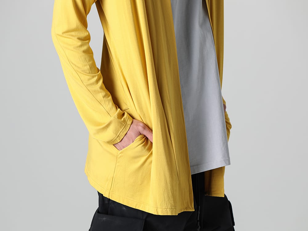 RIPVANWINKLE - リップヴァンウインクル 2023SS 復刻モチーフのソリッドジャージーカーデはニューカラーにマスタードがラインアップ！  - RW-502-Mustard - ソリッド ジャージー カーデ マスタード - RW-547-L.Gray×Shark - ドルマンT ライトグレー × シャーク 2-005