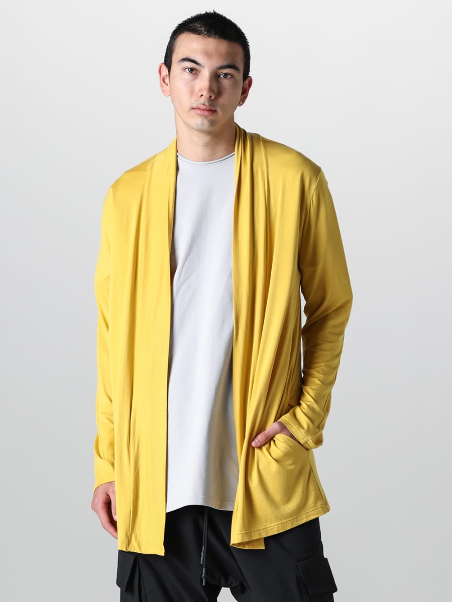 RIPVANWINKLE - リップヴァンウインクル 2023SS - RW-502-Mustard - ソリッド ジャージー カーデ マスタード - RW-547-L.Gray×Shark - ドルマンT ライトグレー × シャーク 4-001