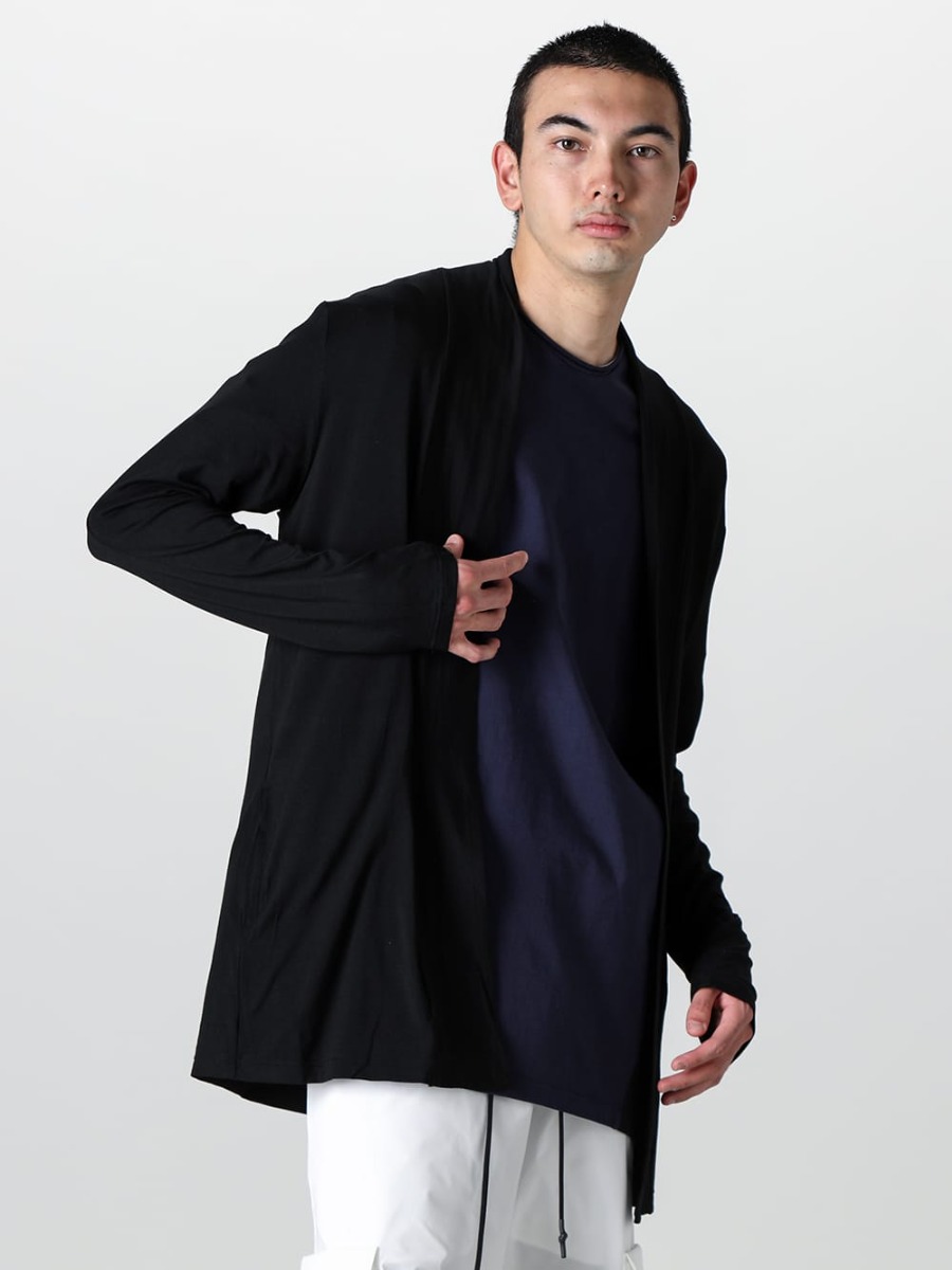 RIPVANWINKLE - リップヴァンウインクル 2023SS - RW-502-Black - ソリッド ジャージー カーデ ブラック - RW-547-Navy×Black - ドルマンT ネイビー × ブラック 4-002