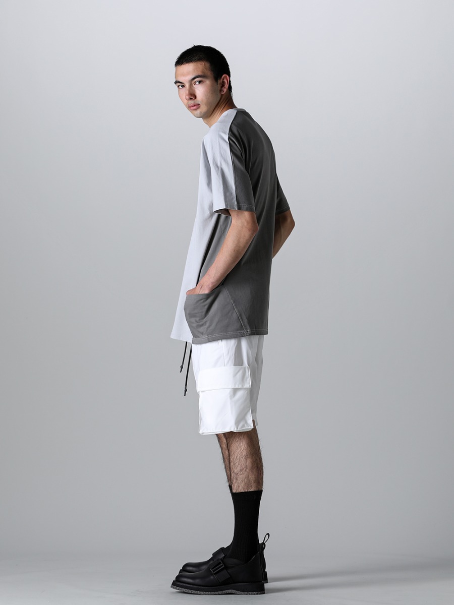 RIPVANWINKLE 2023SS The use of suvin cotton, which is a rare and highly valuable extra-long staple cotton, makes for a high-quality cut sew!  - RW-547-L.Gray×Shark - Dolman-T L.Gray×Shark - RW-538-White - Bush Shorts White - RW-520 - Tactical Derby Gore 2-002