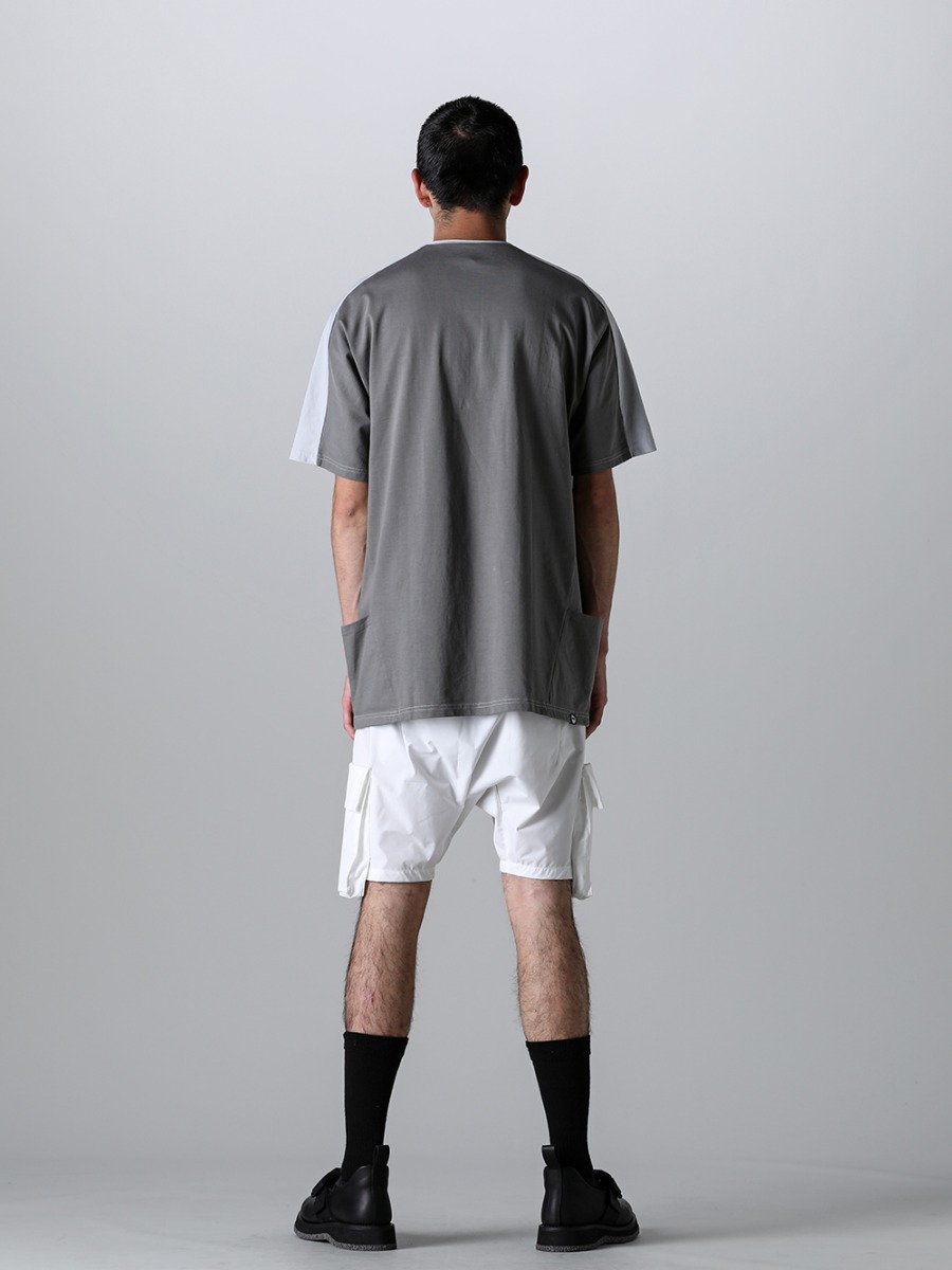 RIPVANWINKLE 2023SS The use of suvin cotton, which is a rare and highly valuable extra-long staple cotton, makes for a high-quality cut sew!  - RW-547-L.Gray×Shark - Dolman-T L.Gray×Shark - RW-538-White - Bush Shorts White - RW-520 - Tactical Derby Gore 2-003