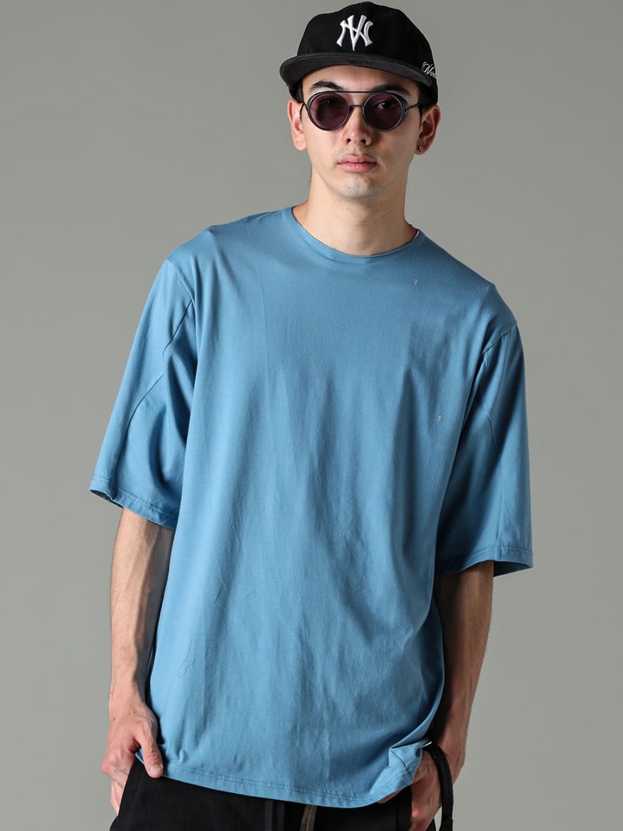 DEVOA BORIS BIDJAN SABERI NVCLEAR 23SS T-shirts that fuse art and philosophy CSC-SSB1-Fade-Blue-Printed Short Sleeve Cotton Stretch Jersey Faded Blue - P10.2-ST-FTO00002-P10.2 ST FTO00002 - FRAME1-1-frame1.1 - NV_002-Black-Dye-NVLogo Front Army Cotton Cap Black Dye 2-001