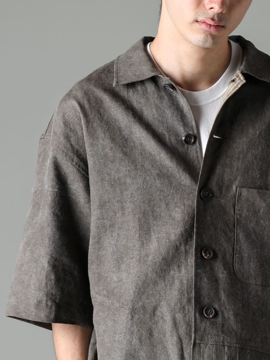 ZIGGY CHEN(ジギーチェン) 23SS(春夏) どことなく東洋のテイストと風情を感じさせる一品  - 0M2310917-オーバーサイズ ショートスリーブ ワーカージャケット - NU-1677-OffWhite-スリーブレス バックプリント Tシャツ オフホワイト - co22fwcws010-ostrich-Burgundy-CWS デ フォーマーバッグ オーストリッチ バーガンディ - SHPK007-grey-ヴィンテージ パリバンタル ストローハット グレー 2-007