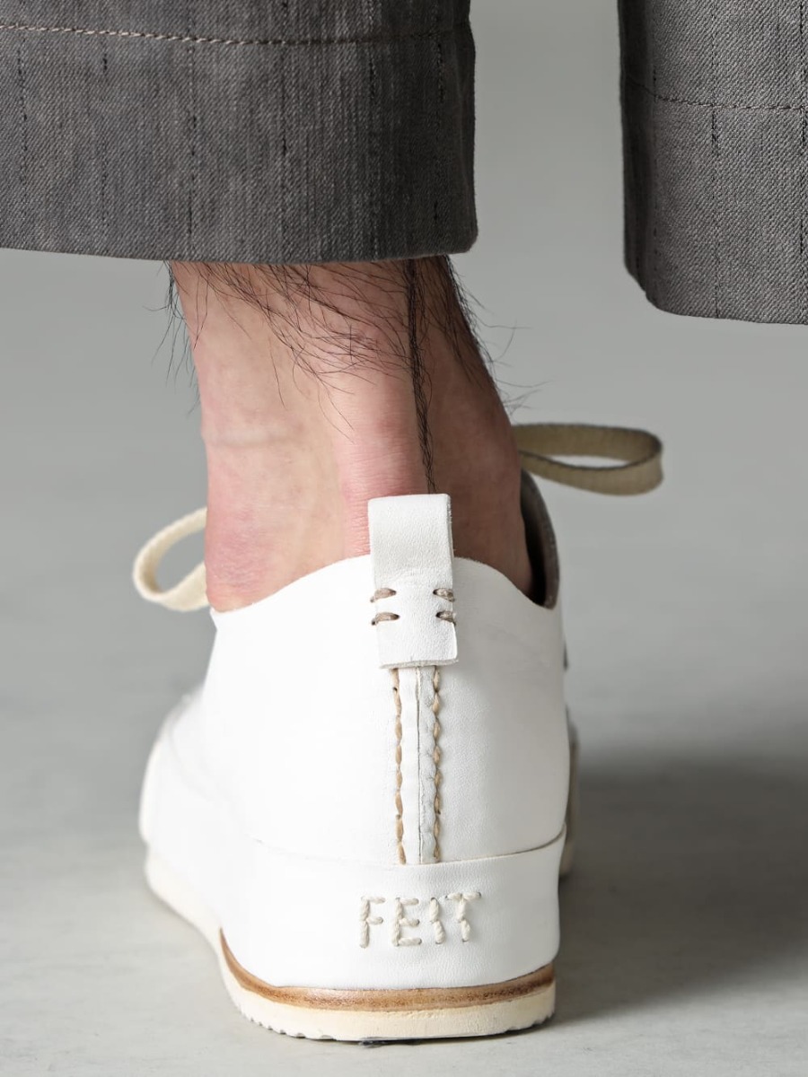 DEVOA ZIGGY CHEN FEIT 23SS The expressive Panama fabric created by double-dye and mixed weave - 0M2310520-Pleated Wide Trousers - FEIT-Hand-Sewn-Low-FEIT Hand-Sawn Low 3-006