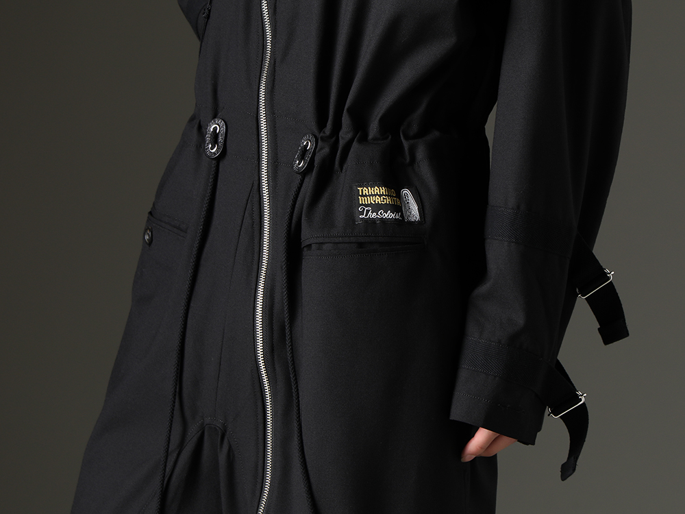 タカヒロミヤシタザソロイスト. ブランドらしい個性的なディテールを落とし込んだオーバーオール - sj.0009bSS23(ニューロングジョンオーバーオール ソリッド) - 2-004