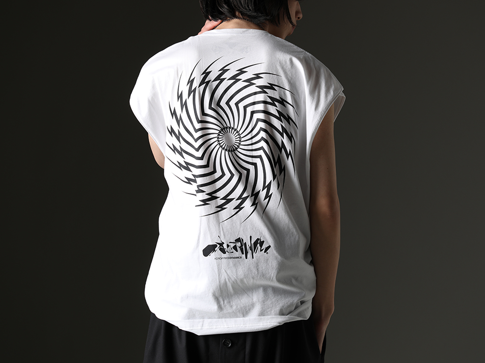 アクロニウム 男らしさを感じさせる腰巻きスタイル - S25-PR-C-White(Sleeveless T-shirt White) - 3-003