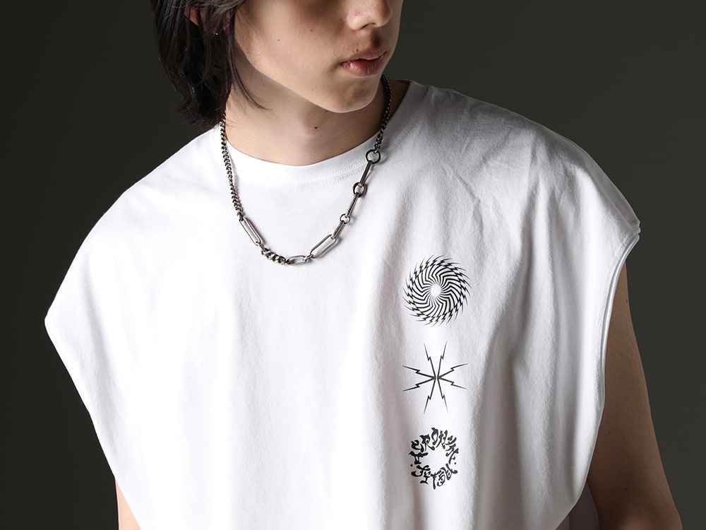 アクロニウム / ワークスタッドミュンヘン - 見出し2 - S25-PR-C-White(Sleeveless T-shirt White) M3961(チョーカー トレース リンクス) - 2-004