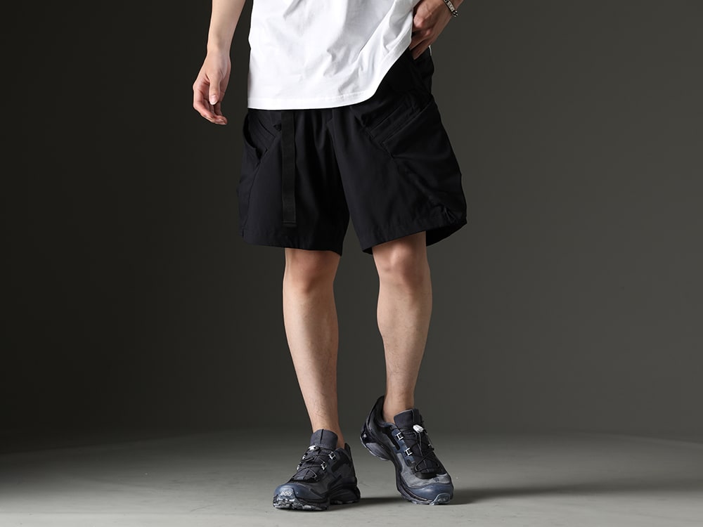 ACRONYM / 11 BY BORIS BIDJAN SABERI - 14 pockets and excellent breathability! Military cargo shorts from ACRONYM! - SP29-M-Black(Nylon Stretch BDU Short Pant Black) BAMBA5-11XS-Black-Dye(BAMBA5 11XS - Black Dye) - 3-001