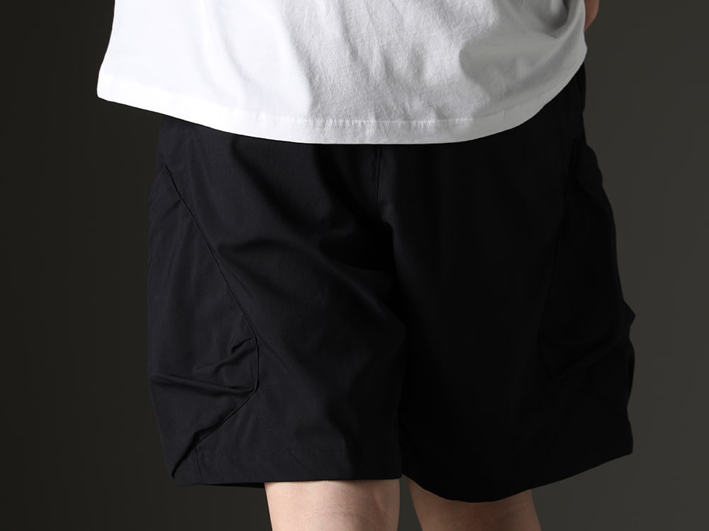 ACRONYM - 14 pockets and excellent breathability! Military cargo shorts from ACRONYM! - SP29-M-Black(Nylon Stretch BDU Short Pant Black) - 3-006