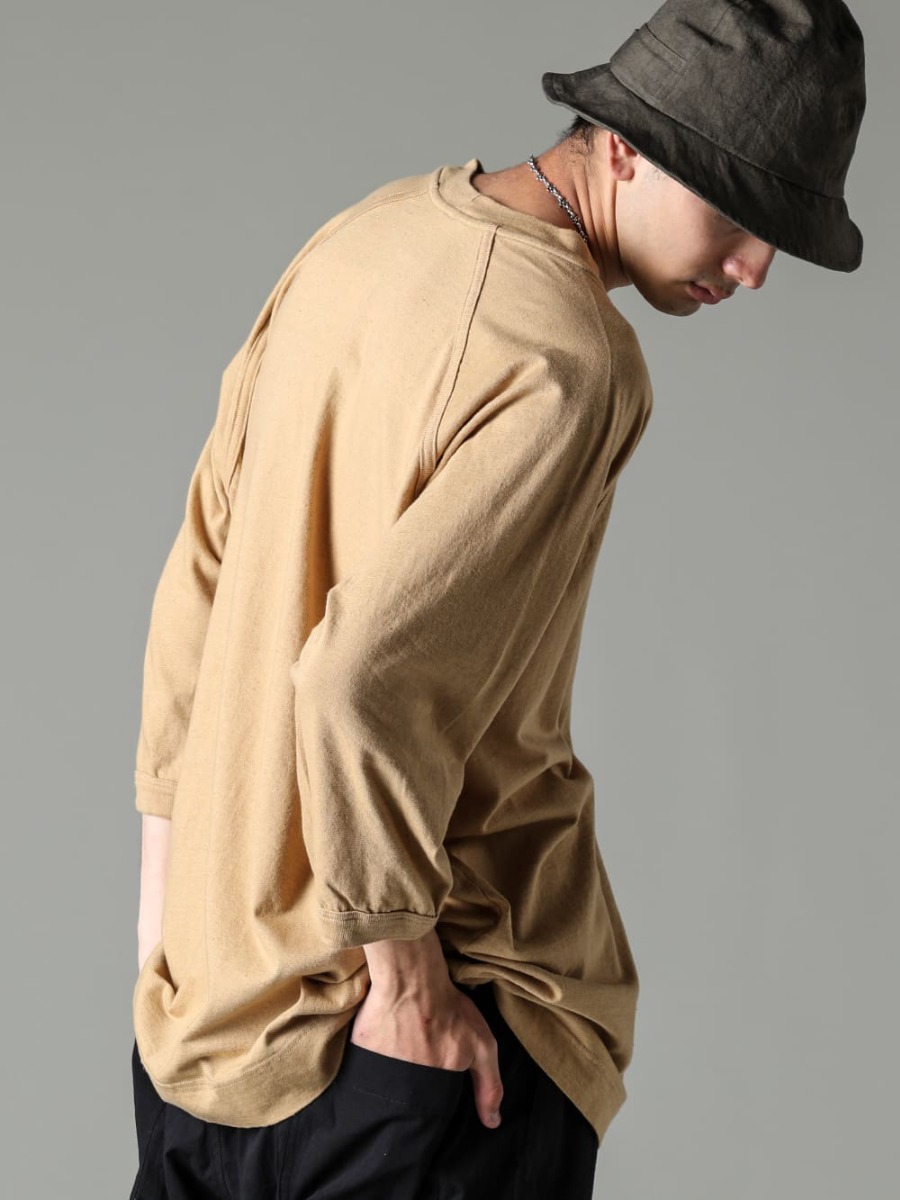 O PROJECT 23SS (Spring/Summer) Fisherman hat recommended for traveling - O15TS2-YELLOW-BEIGE-cropped sleeve tee cotton hemp jersey yellow beige - O15TR4-BLACK-jogging trousers water-representative dense cross black - US9561-Black-Men's Sandals Black - 015HAT1-DK-GREY-Fisher Men's Hat Dark Gray Fine Canvas - GP3-GP3 - Cross Pendant - GN1-50-GN1-50 - Handmade Chain Necklace 50cm2-005