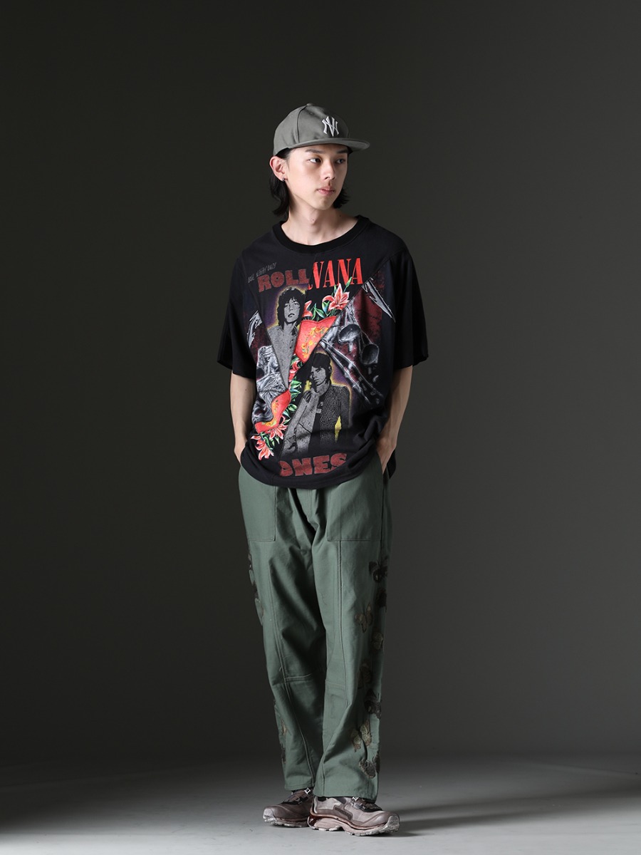 ink / NVCLEAR / 11 by Boris Bidjan Saberi - Highly designed T-shirts that will be the must-have of your summer style - ink23-07-L-3(Crack S/S T-shirt - L3) NV_002-Vintage-Green(NV LOGO FR ARMY COTTON CAP VINTAGE GREEN) BAMBA5-11XS-Dirty Gray(BAMBA5 11XS - Dirty Gray) - 1-007