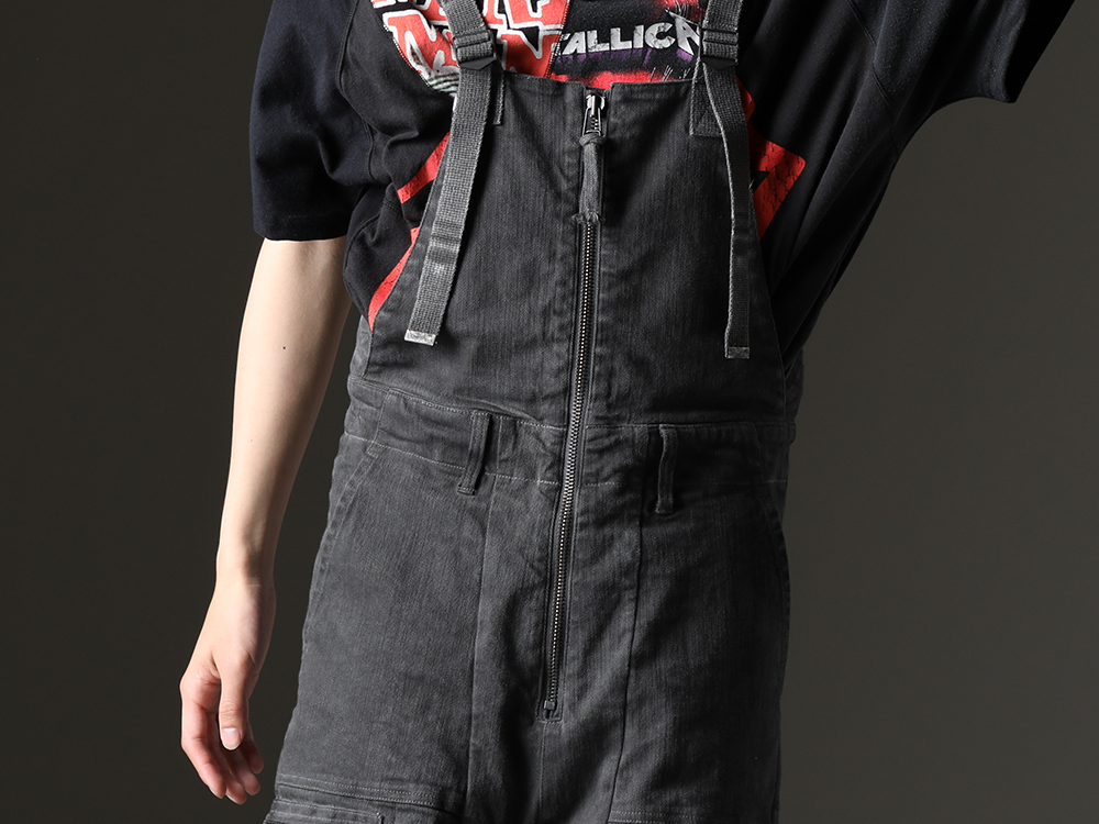 D.HYGEN - D.HYGEN overalls have a strong presence. - ST107-1423S-Charcoal(Hyper Stretch Cotton Denim Cargo Overalls Charcoal) - 3-007