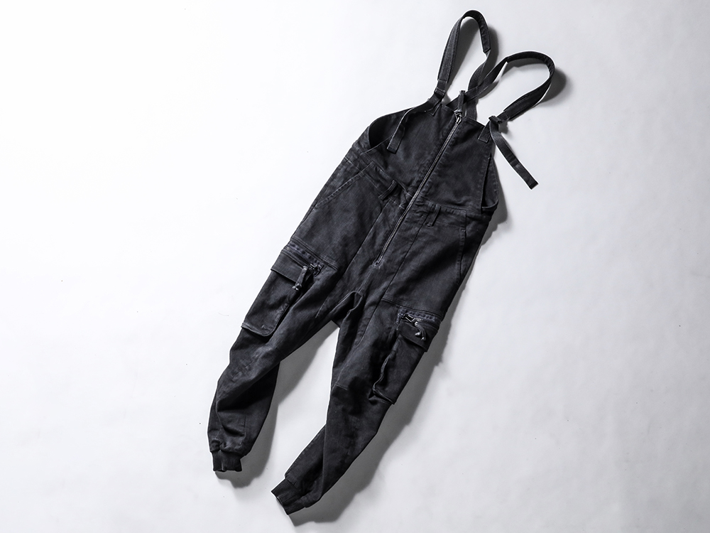 D.HYGEN - D.HYGEN overalls have a strong presence. - ST107-1423S-Charcoal(Hyper Stretch Cotton Denim Cargo Overalls Charcoal) - 3-014