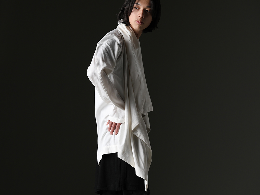 JULIUS - A draped shirt that expresses the brand. - 819SHM1-offwhite(Rayon/Cotton Cloth Drape shirt Off White) - 5-007