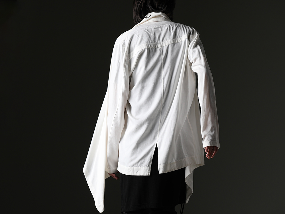 JULIUS - A draped shirt that expresses the brand. - 819SHM1-offwhite(Rayon/Cotton Cloth Drape shirt Off White) - 5-008