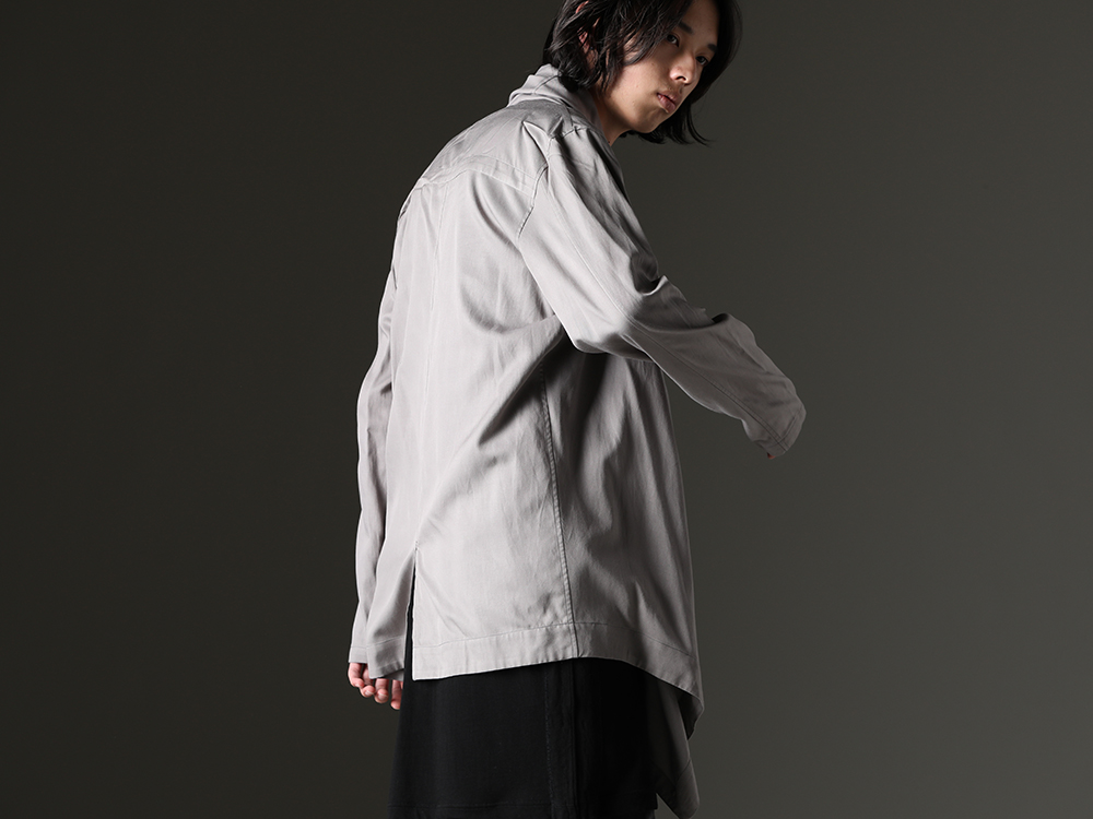 JULIUS - A draped shirt that expresses the brand. - 819SHM1-gray(Rayon/Cotton Cloth Drape shirt Gray) - 5-012