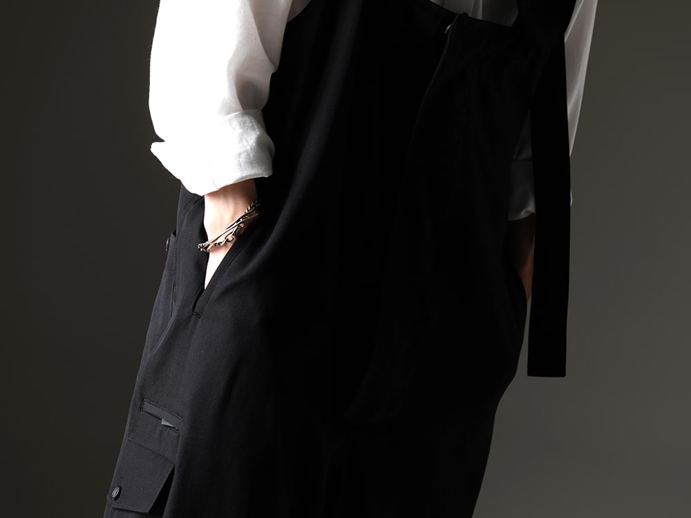 Yohji Yamamoto - Yohji Yamamoto's overall design, created - HZ-D06-100(Changing Suspender Overalls) - 3-004