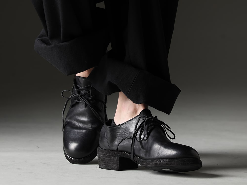 GUIDI - Yohji Yamamoto's overall design, created - 792Z(Classic Derby Shoes Double Sole - Horse Full Grain Leather) - 3-007