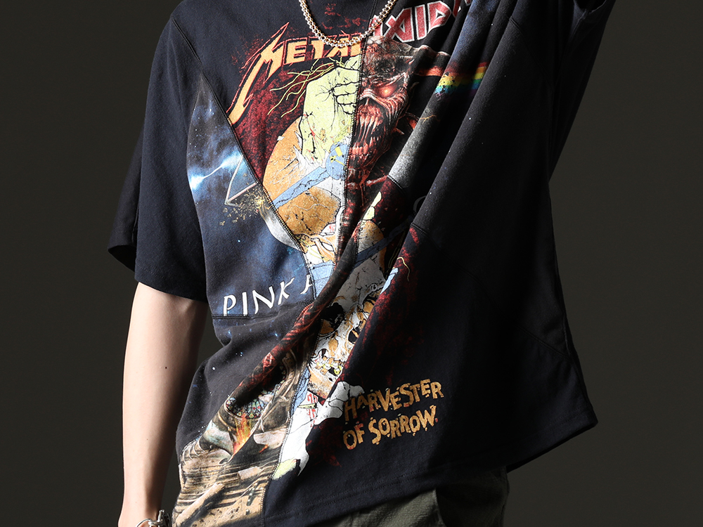ink - Works with a vintage feel - ink23-07-M-4(Crack S/S T-shirt - M4ブラックダイ) - 2-005