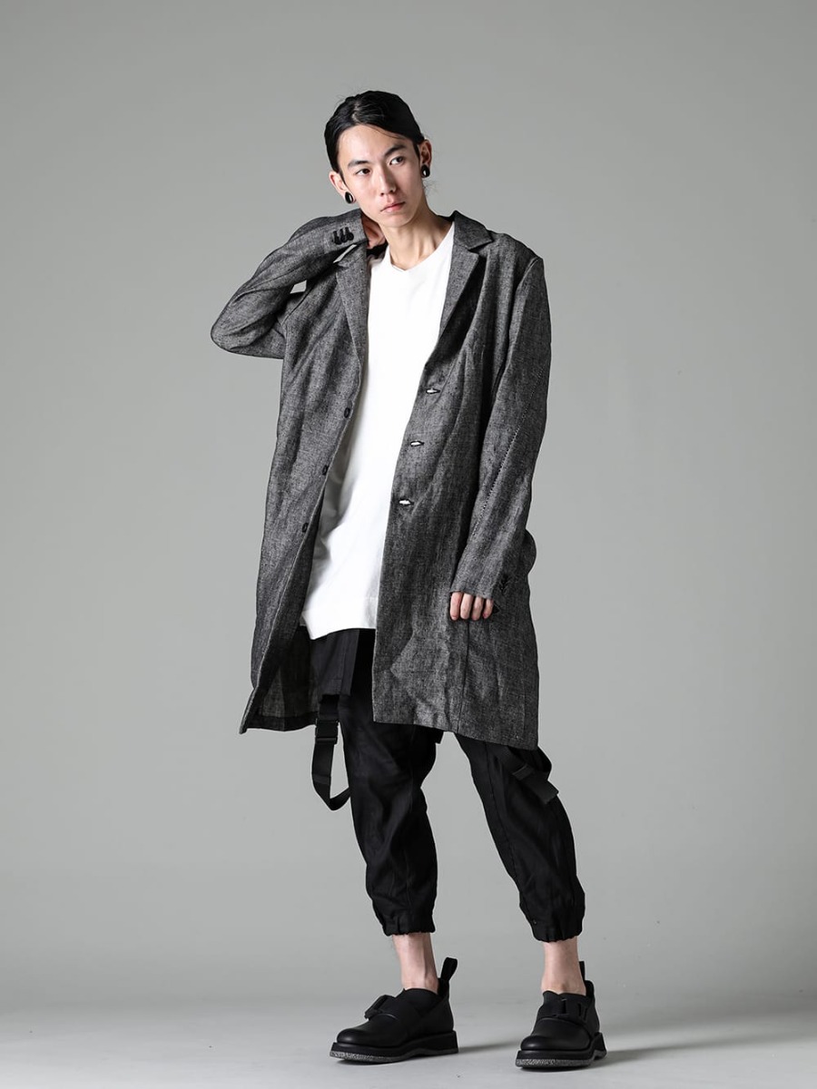 RIPVANWINKLE 2022SS 2023SS Styling - ヘビーリネンツイルを使った新型ソリッドコート。 High-sense style with solid coat and all-in-one selected from the archive! - RW-429 - Heavy Linen Solid Coat  - O15TS1-KINARI - SS TEE Cotton Hemp Jersey KINARI - RW-536 - All In One - RW-520 - Tactical Durby Gore 1-001