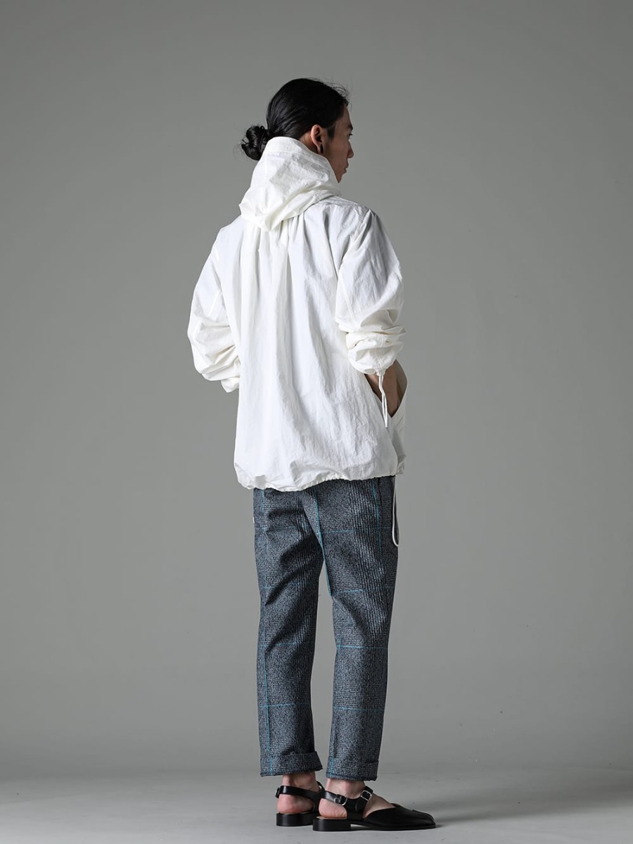 IRENISA 2023SS STYLING IRENISA water-repellent light outer style is safe even in the rainy season! - IH-23SS-J017-CS-White - Rain Parka White - IH-23SS-P019-MS - No Tuck Straight Pants（Jacquard）- S57WP0082 - Tabi Sandals 1-003