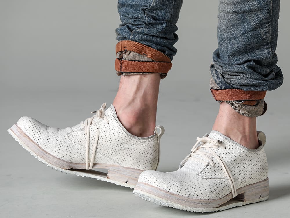 BORIS BIDJAN SABERI 23SS Transitioning from a Solid Image to Casual Charm - F1501M-RD - P13.-TF FKU10002-P13.-TF FKU10002 - SHOE-1.1-WHITE-LEATHER-SHOE 1.1 white leather 3-006