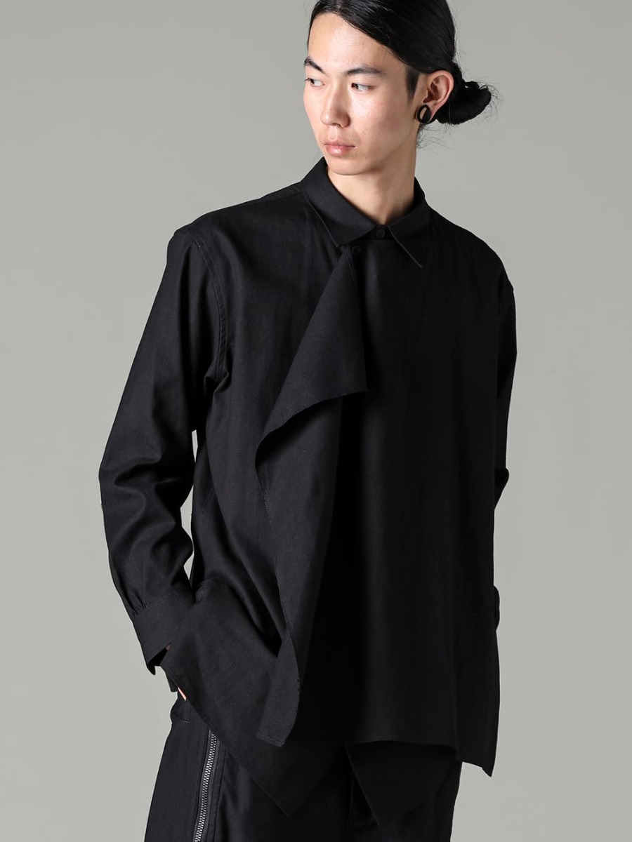 Yohji Yamamoto 23-24AW (Autumn/Winter) Yohji Yamamoto - 23-24AW (Autumn/Winter) collection Style #1. 1-005