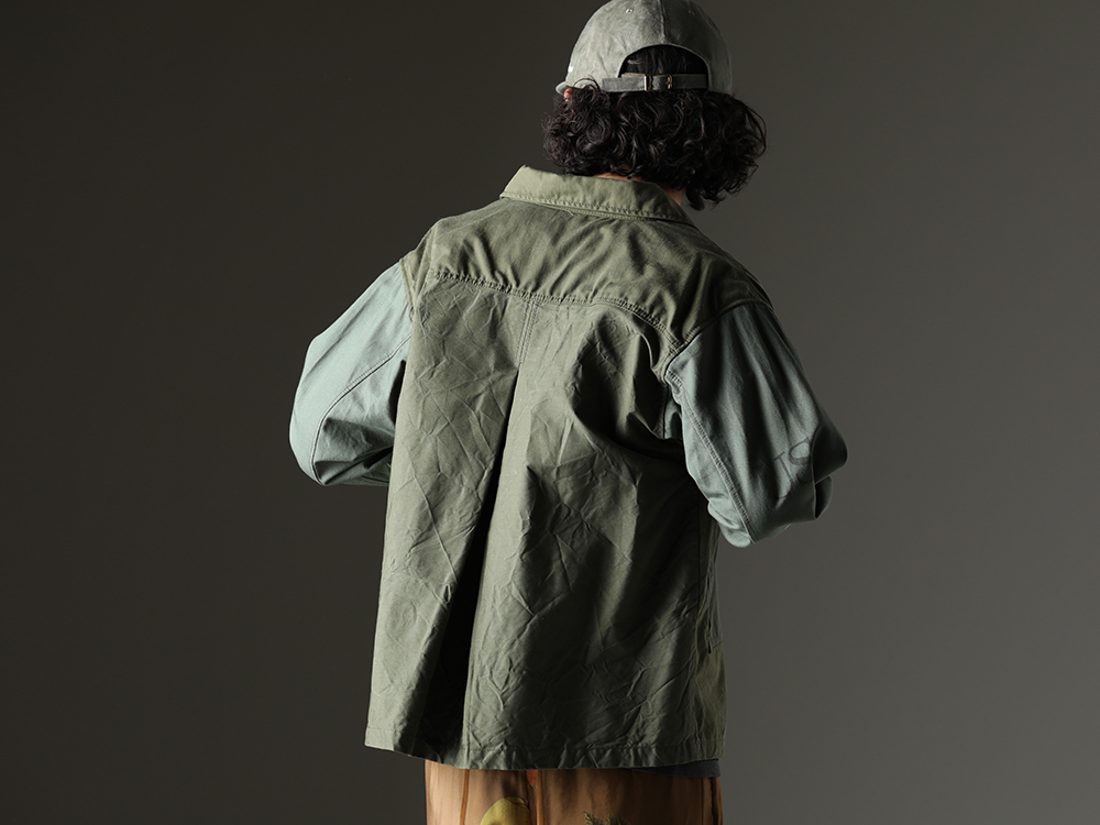 インク / ニュークリア - 寒暖差のある今の季節に羽織れるジャケット。 - ink23-02-Tiger-M(ファイアーエンブレムジャケット タイガー - M) NV_002-Vintage-Green(NVロゴ フロント アーミーコットンキャップ ヴィンテージグリーン) - 2-003