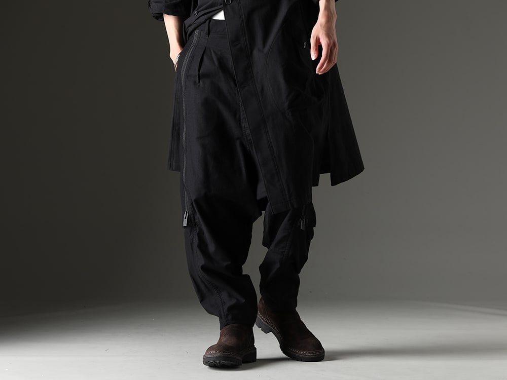 Yohji Yamamoto 2023 -24 AW Zip-Harem Pants Styling - FASCINATE BLOG