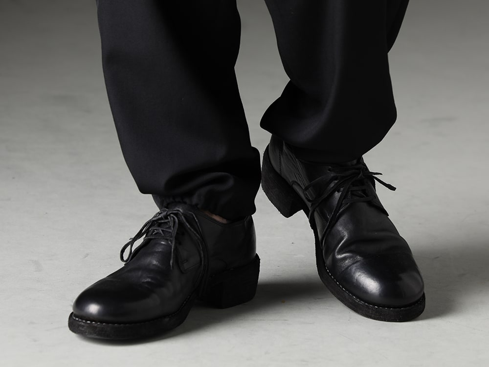 GUIDI - Standard pants that are simple and easy to mix and match - 792Z(クラシック ダービーシューズ レースアップ ダブルソール - ホース フルグレイ) - 3-005