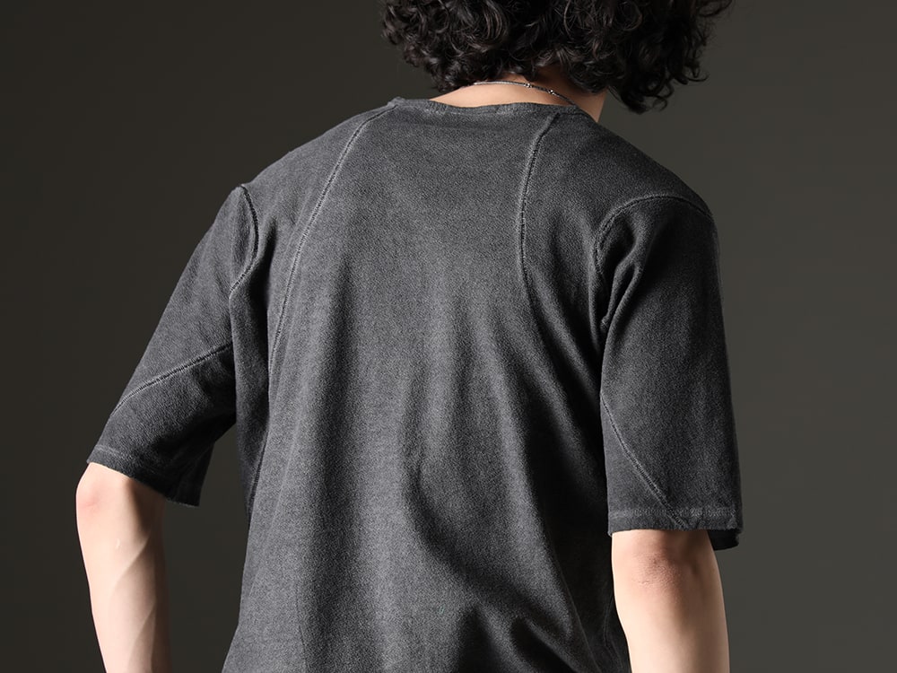 D.HYGEN - Comfortable top in lightweight fabrics - ST101-0923S-Charcoal(30/- Soft Cotton Jersey Cold Dye T-Shirt Charcoal) - 2-007