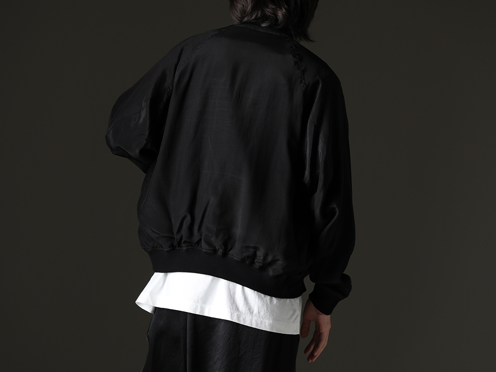 JULIUS - The second item from the JULIUS 2023 PF collection is now available!  It is now available in stores and by mail order! - 827BLM1(Acetate Vintage Satin Embroidery Reversible Blouson) - 1-008