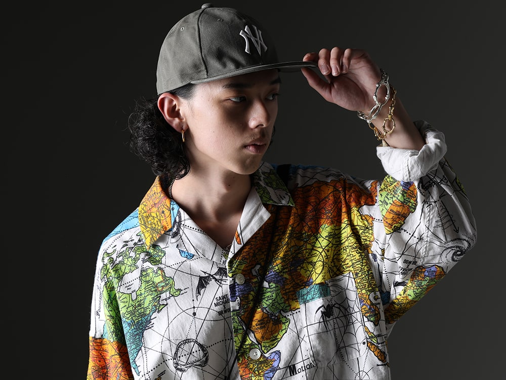 SAINT MICHAEL / NVCLEAR / TAKAHIROMIYASHITATheSoloist. - These works are bold yet have a solid sense of detail. - SM-S23-0000-082(©SAINT M×××××× × Dr. Woo WORLD MAP Pajama Shirt) NV_002-Vintage-Green(NV LOGO FR ARMY COTTON CAP VINTAGE GREEN) sa.0037SS23-Silver(bone shaped carabiner bracelet.-L- Silver) sa.0036SS23-Gold(bone shaped carabiner bracelet.-S- Gold) - 2-003