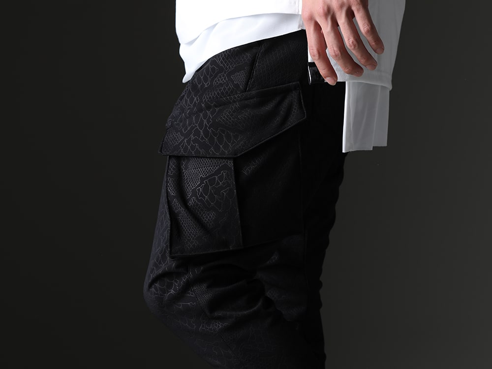 kiryuyrik - Tight cargo pants with a distinctive python pattern. - KP-HP38-906(Easy Cargo Pants) - 3-005