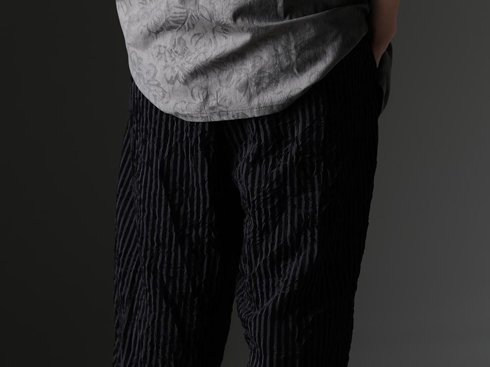 Y's for men - Collectible pants featuring velvet stripes - MJ-P11-806(Box Pocket Zigzag Stitch Pants) - 3-005