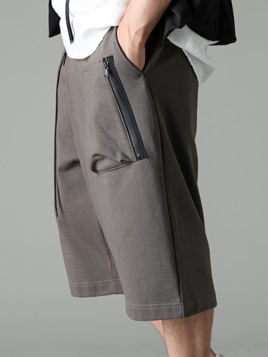 The Viridi-anne 2023SS This is a sporty yet pretty item. - VI-3592-04-Dark-Grey - Sweat Wrap Pants Dark Grey 3-002