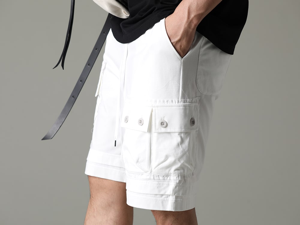 The Viridi-anne - Shorts that can be worn casually, even though it may not seem so at first glance - VI-3607-04-Off-White(Jersey Short Pants Off White) - 3-006