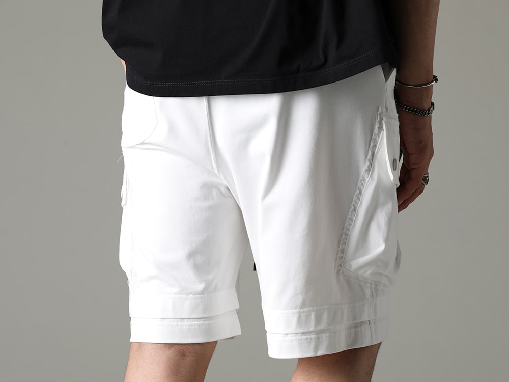 The Viridi-anne - Shorts that can be worn casually, even though it may not seem so at first glance - VI-3607-04-Off-White(Jersey Short Pants Off White) - 3-007