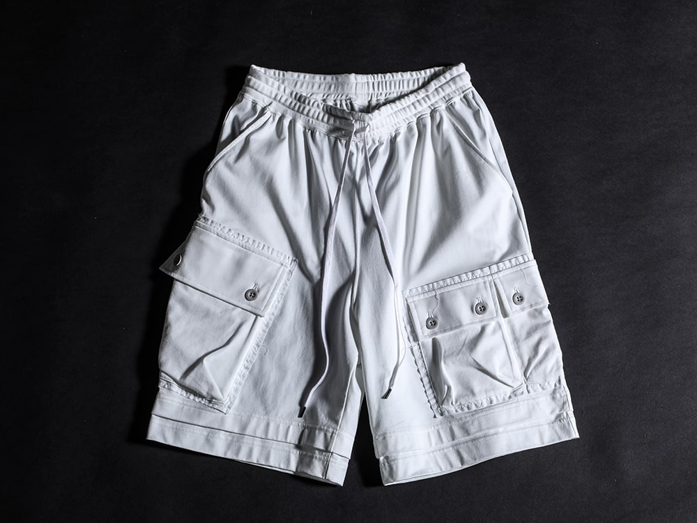 The Viridi-anne - Shorts that can be worn casually, even though it may not seem so at first glance - VI-3607-04-Off-White(Jersey Short Pants Off White) - 3-008