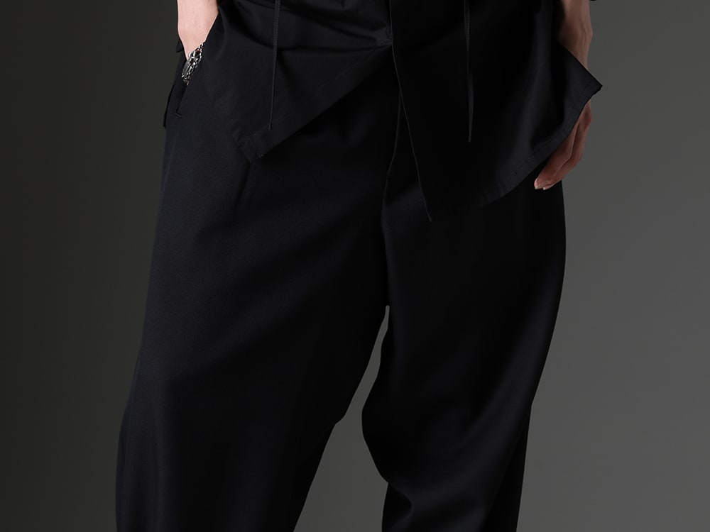 Y's for men - Versatile wool gabardine pants - MJ-P16-134(Panel Suspender Pants) - 3-004