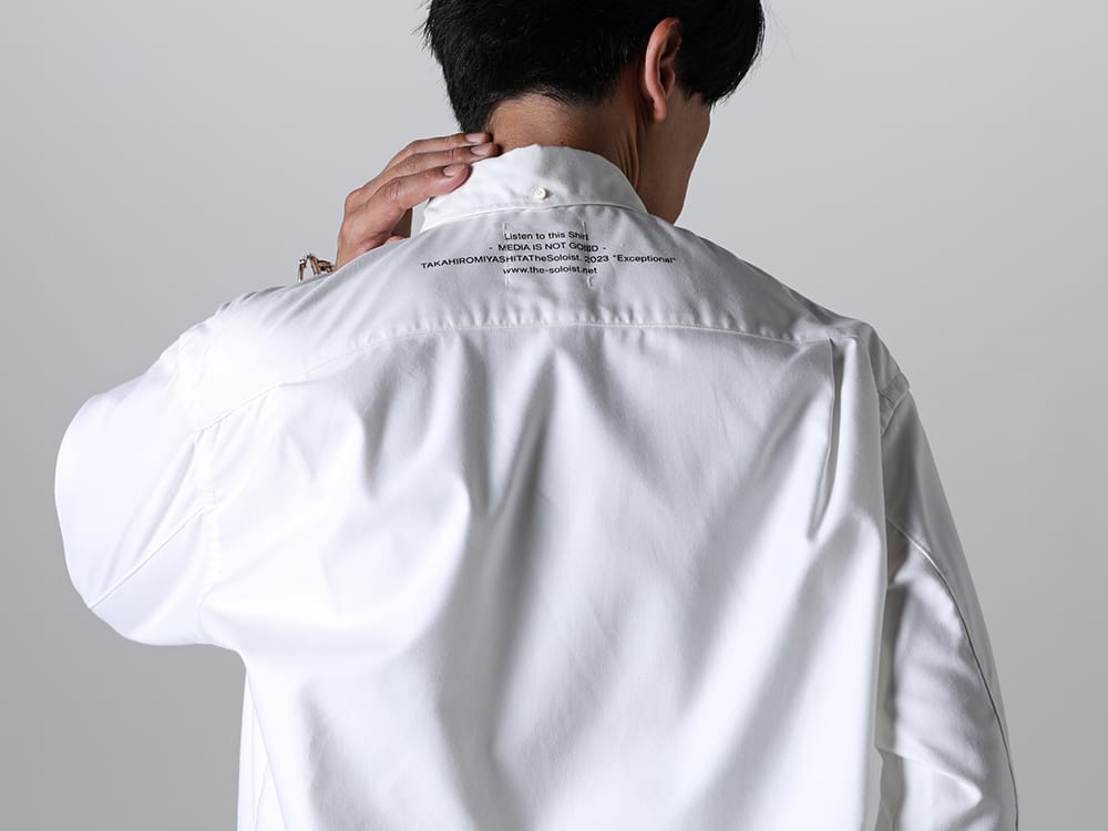 TAKAHIROMIYASHITATheSoloist 2023SS sos.0002-White - Button down Shirt White (media is not go⨂d. type 2) 2-005