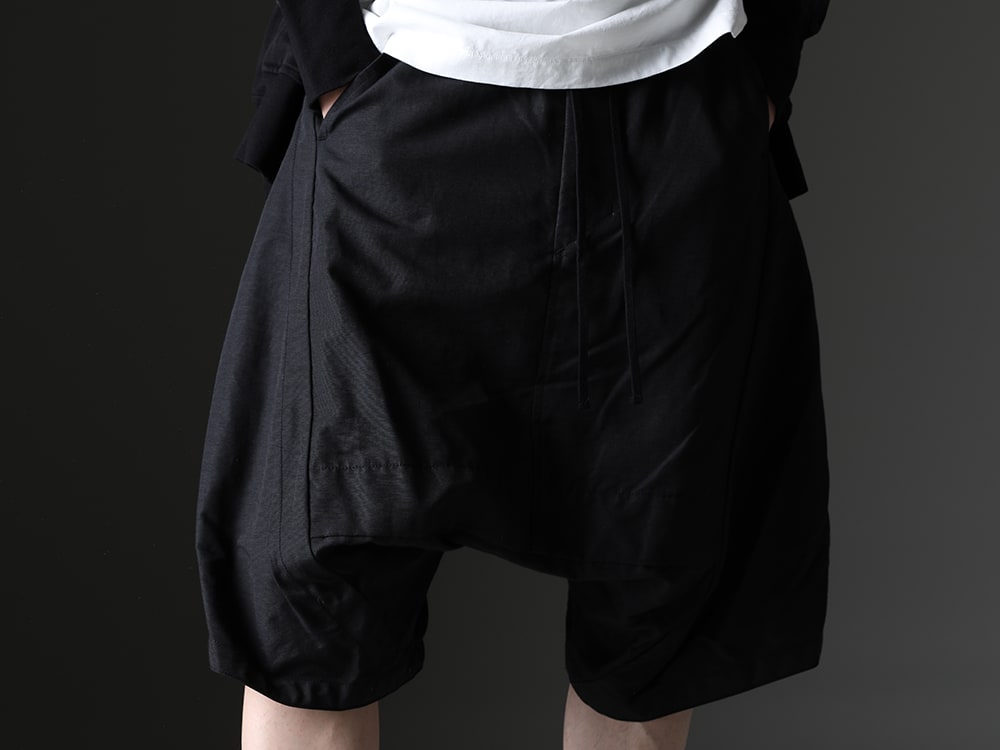 JULIUS - Fusion of high-dimensional design and practicality - 827PAM8(Nylon/Cotton Grosgrain Sarrouel Shorts) - 3-004