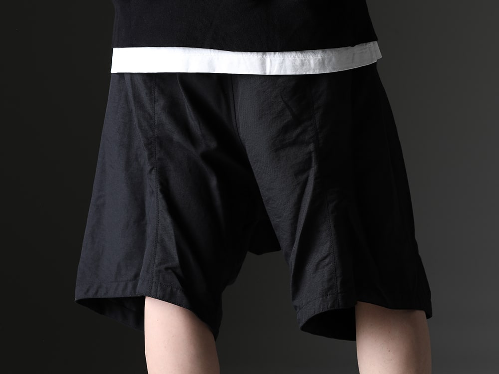 JULIUS - Fusion of high-dimensional design and practicality - 827PAM8(Nylon/Cotton Grosgrain Sarrouel Shorts) - 3-005