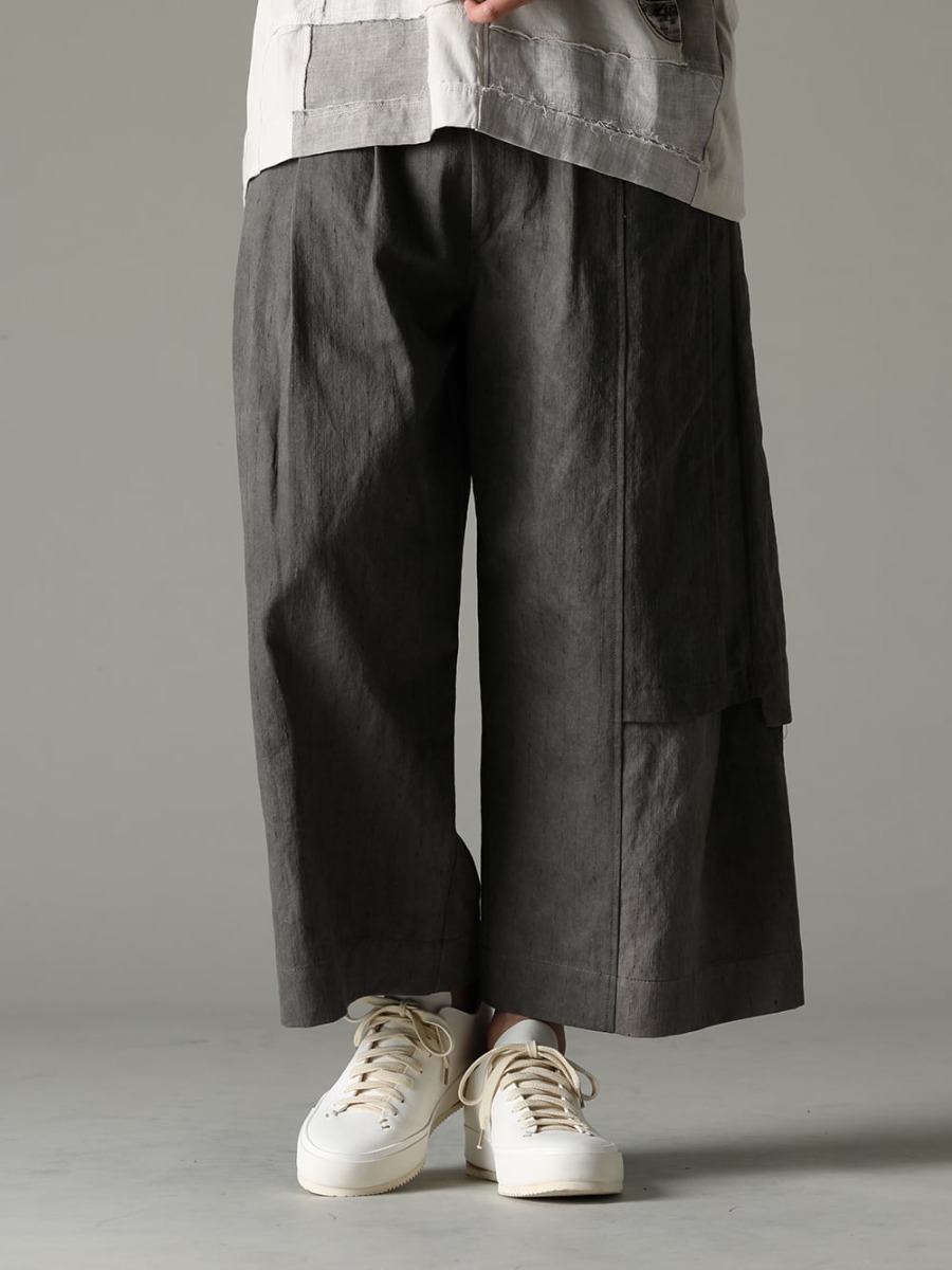 ZIGGY CHEN 23SS Unique design on the standard bottoms pattern. - 0M2310520 Pleated Wide Trousers - FEIT-Hand-Sewn-Low FEIT FEIT Hand Sewn Low 3-002