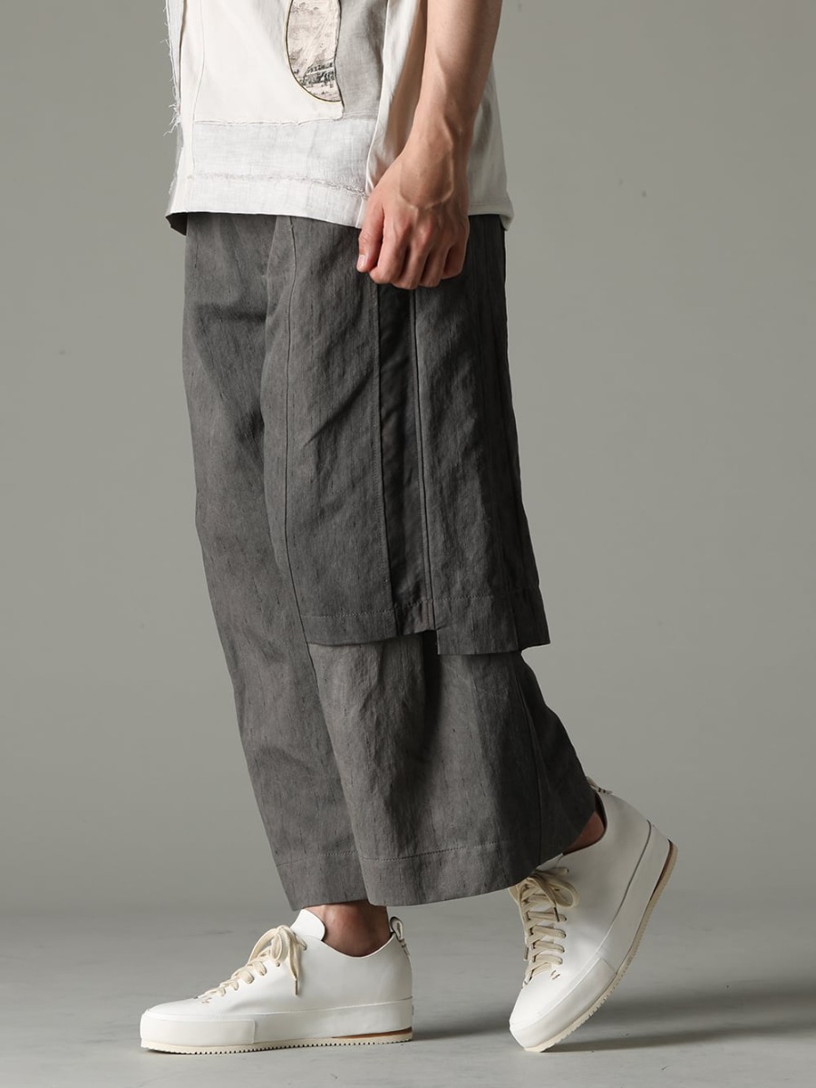 ZIGGY CHEN 23SS Unique design on the standard bottoms pattern. - 0M2310520 Pleated Wide Trousers - FEIT-Hand-Sewn-Low FEIT FEIT Hand Sewn Low 3-003