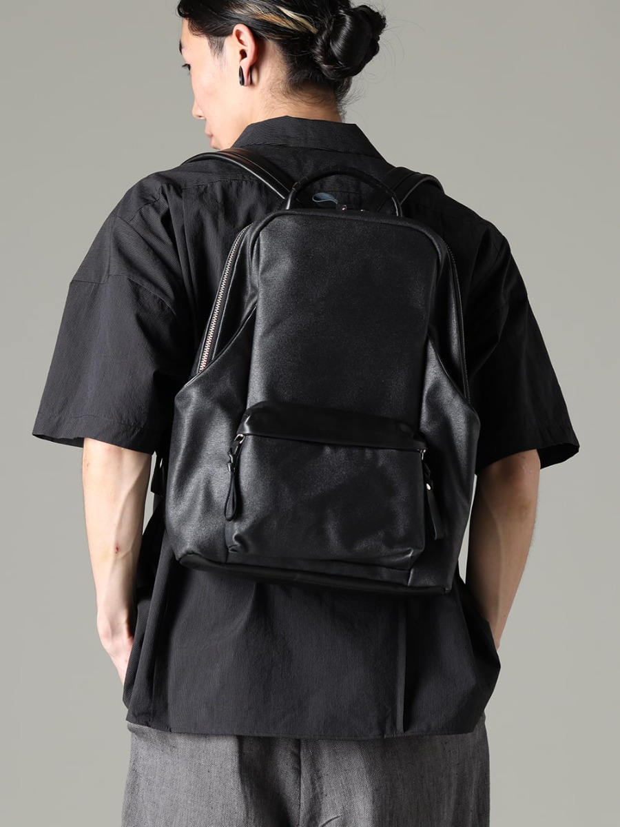 individual sentiments 23SS Design Loved for its Historical Significance  - SH57S-LC18 Pinstripe Cotton Bowling Shirts - co21fwtrp010-Black Tower Ruck Pro Black 2-005