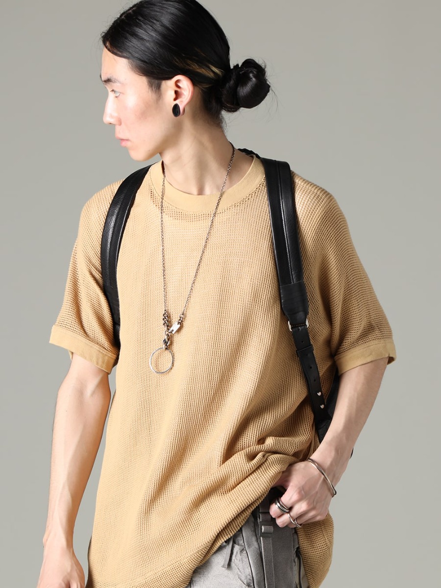 O PROJECT 23SS Make everyday fashion with various items  - O15TS1-mesh-YELLOW-BEIGE SS TEE Cotton Mesh YELLOW BEIGE - co21fwtrp010-Black Tower Ruck Pro Black - M3940 Necklace Mix + Keyring - M2211 Bracelet Crossed - M1724 RING CURL - M1976 RING WOUND LINES 2-002