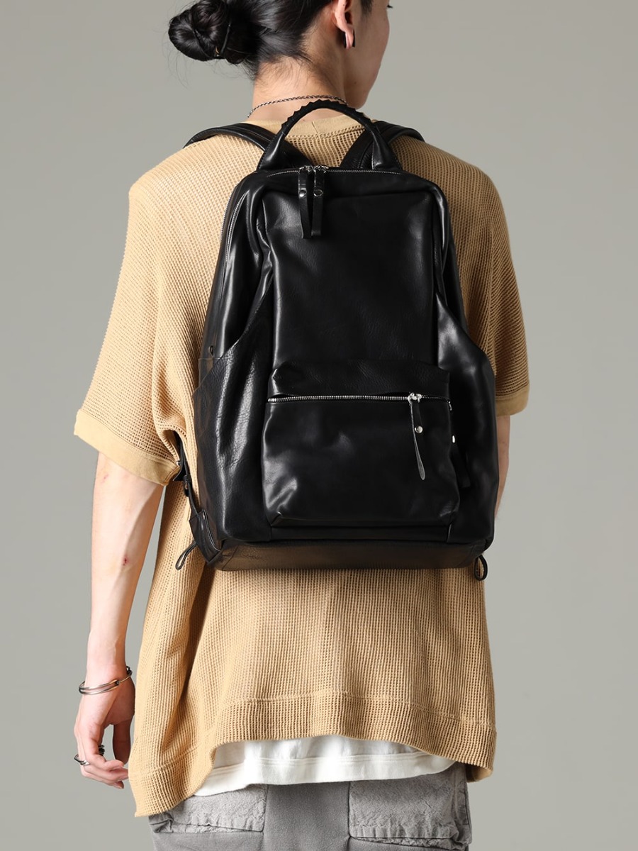 O PROJECT 23SS Make everyday fashion with various items  - co21fwtrp010-Black Tower Ruck Pro Black 2-009